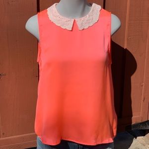 High collared tank top